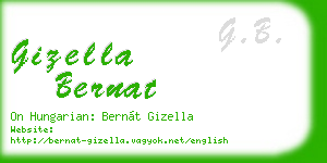 gizella bernat business card